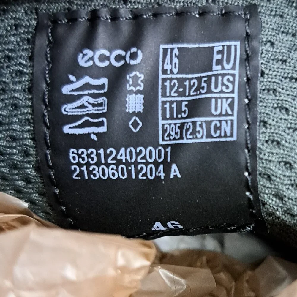 %ECCO Boots Men Suede Black Size 12 - 12.5 / D9